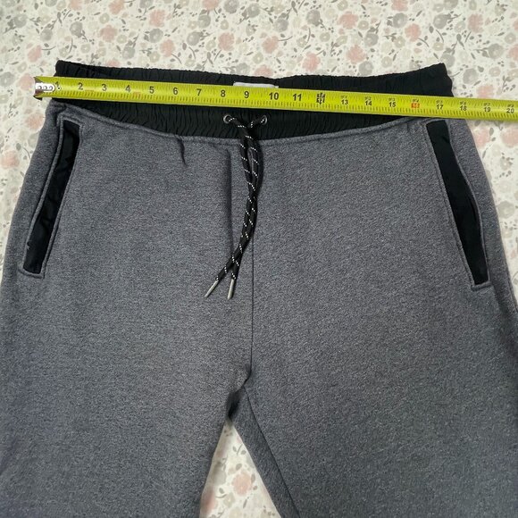 Old Navy Men's L Zipper Pocket Jogger Pants Gray w Black Trim - Picture 4 of 15